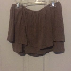 Strapless Ruffle Top